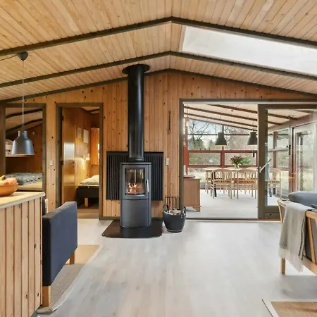 Charming Wooden Summer House In Trend Løgsted